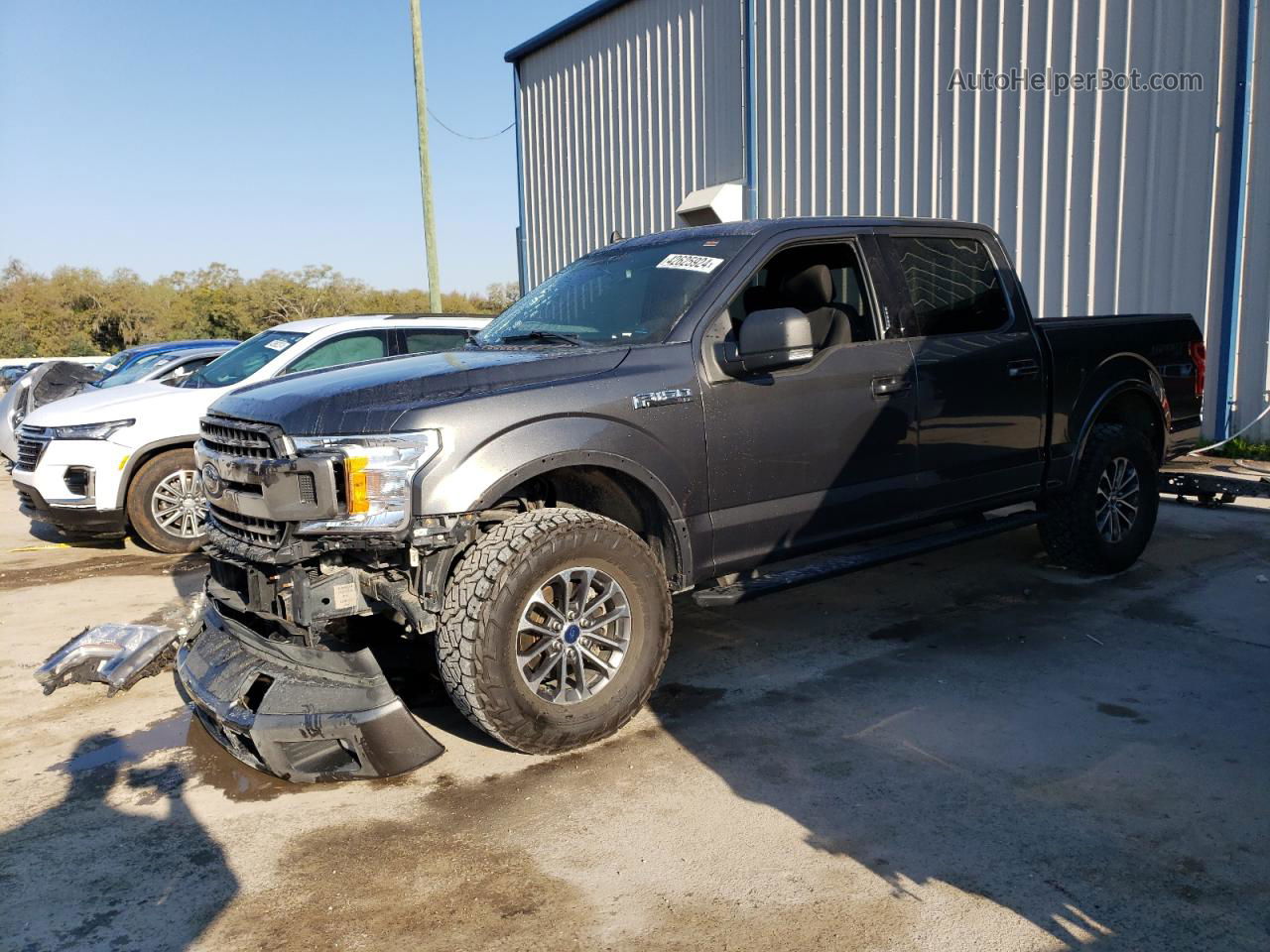 2020 Ford F150 Supercrew Black vin: 1FTEW1EP4LFB44443