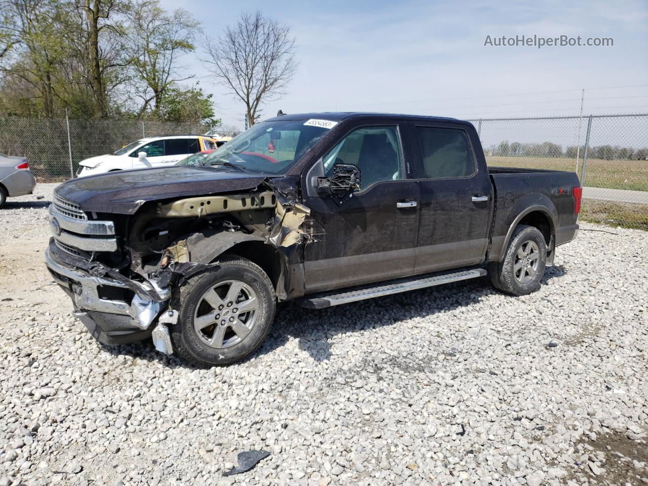 2020 Ford F150 Supercrew Brown vin: 1FTEW1EP4LKD72580