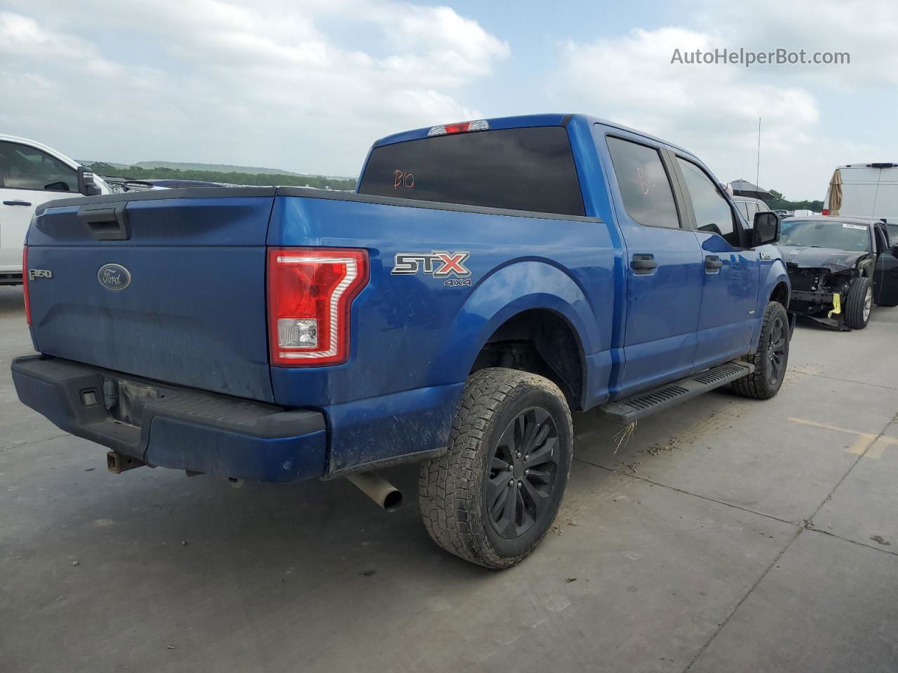 2017 Ford F150 Supercrew Blue vin: 1FTEW1EP5HKD94286