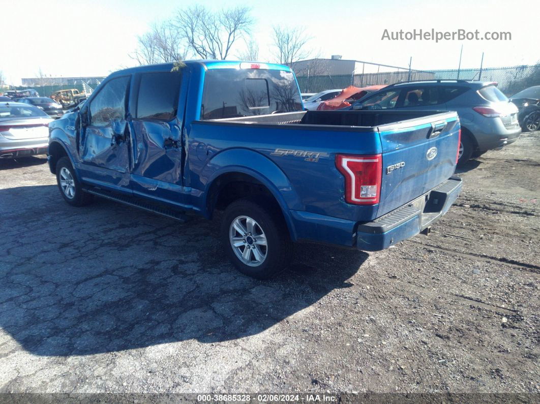 2017 Ford F-150 Xlt Blue vin: 1FTEW1EP6HFA16423