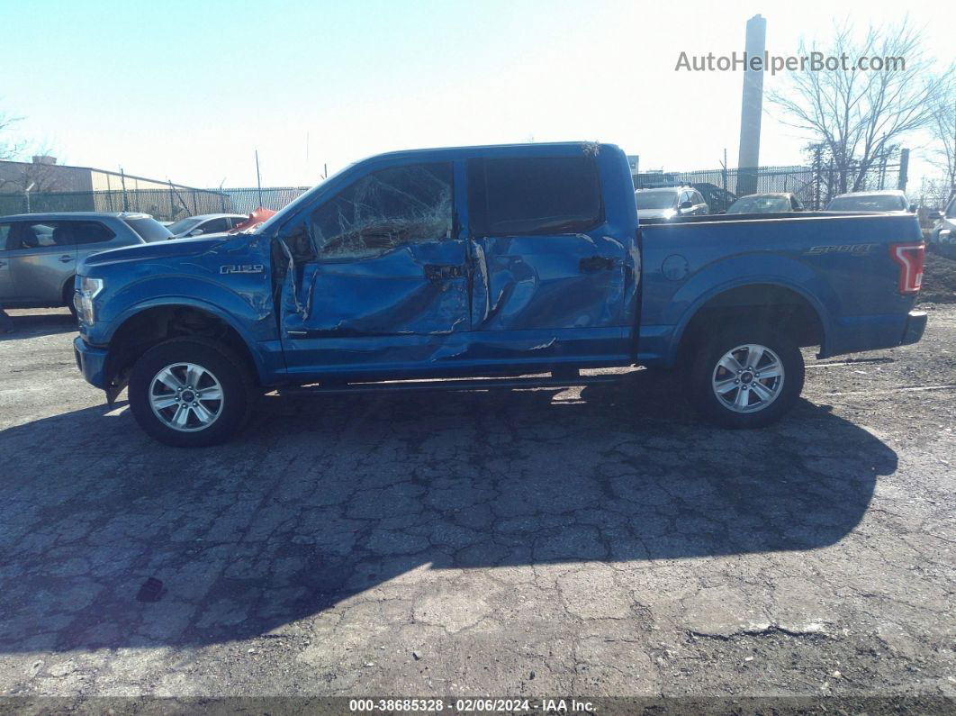 2017 Ford F-150 Xlt Blue vin: 1FTEW1EP6HFA16423