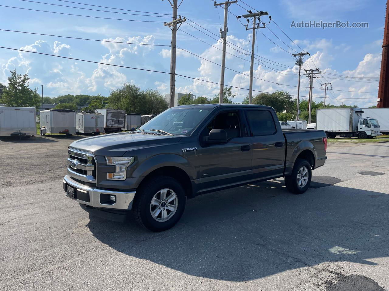 2017 Ford F150 Supercrew Charcoal vin: 1FTEW1EP6HFB82215