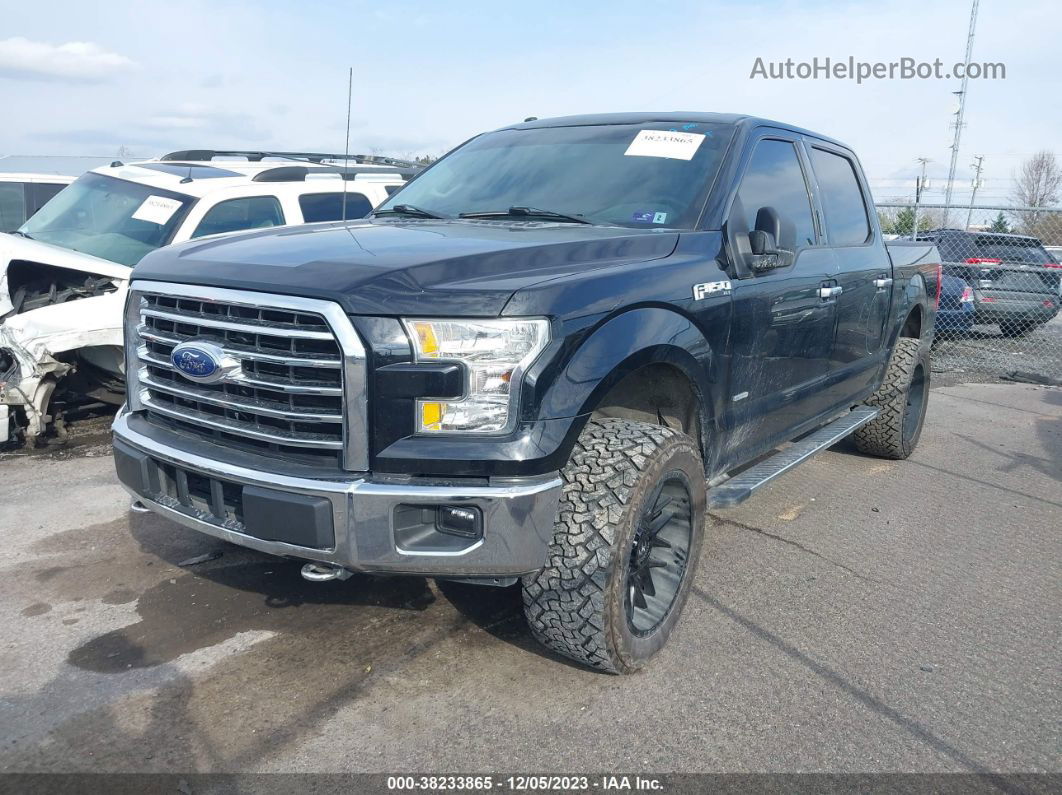 2017 Ford F-150 Xlt Black vin: 1FTEW1EP6HKC43991