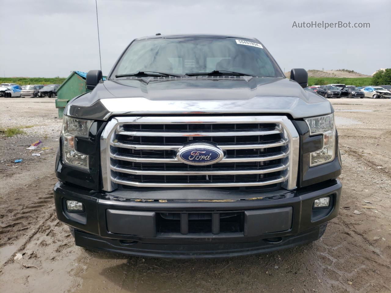 2017 Ford F150 Supercrew Черный vin: 1FTEW1EP6HKE28073