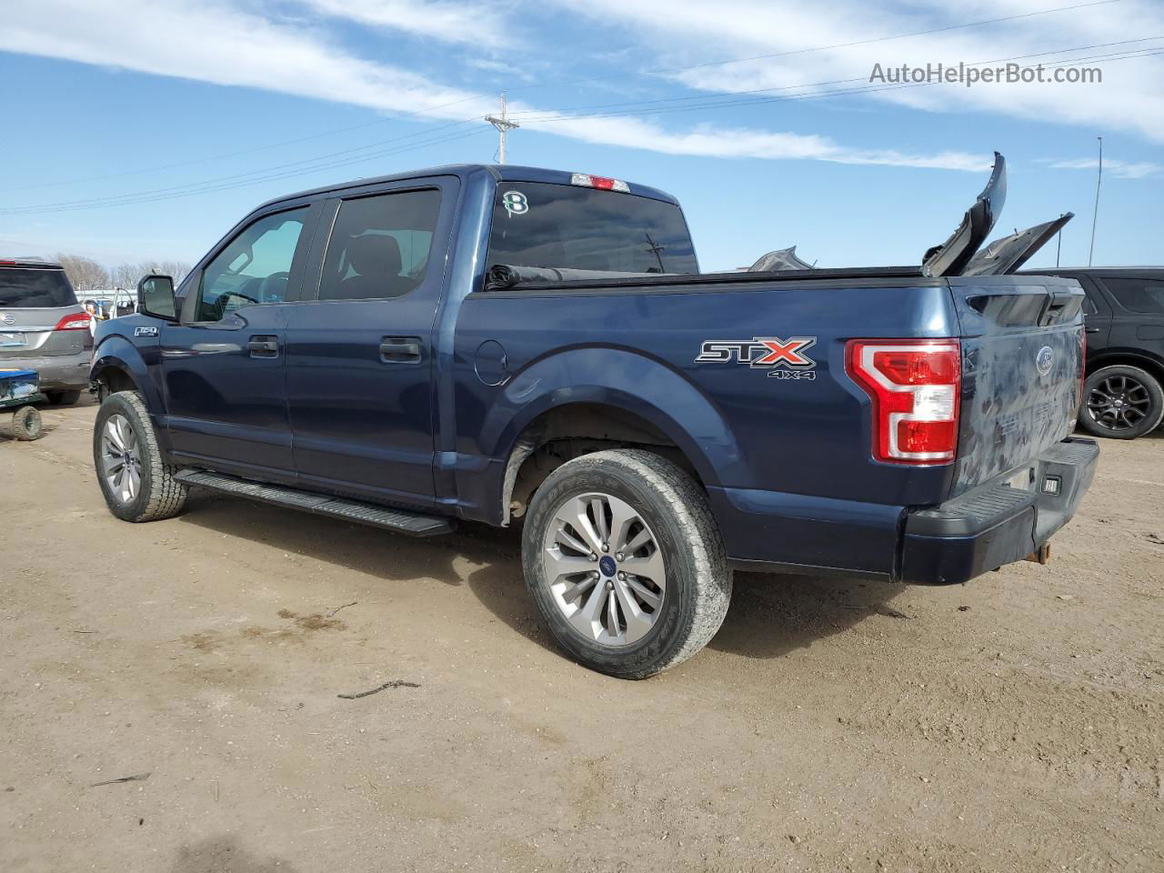 2018 Ford F150 Supercrew Blue vin: 1FTEW1EP6JFA06089