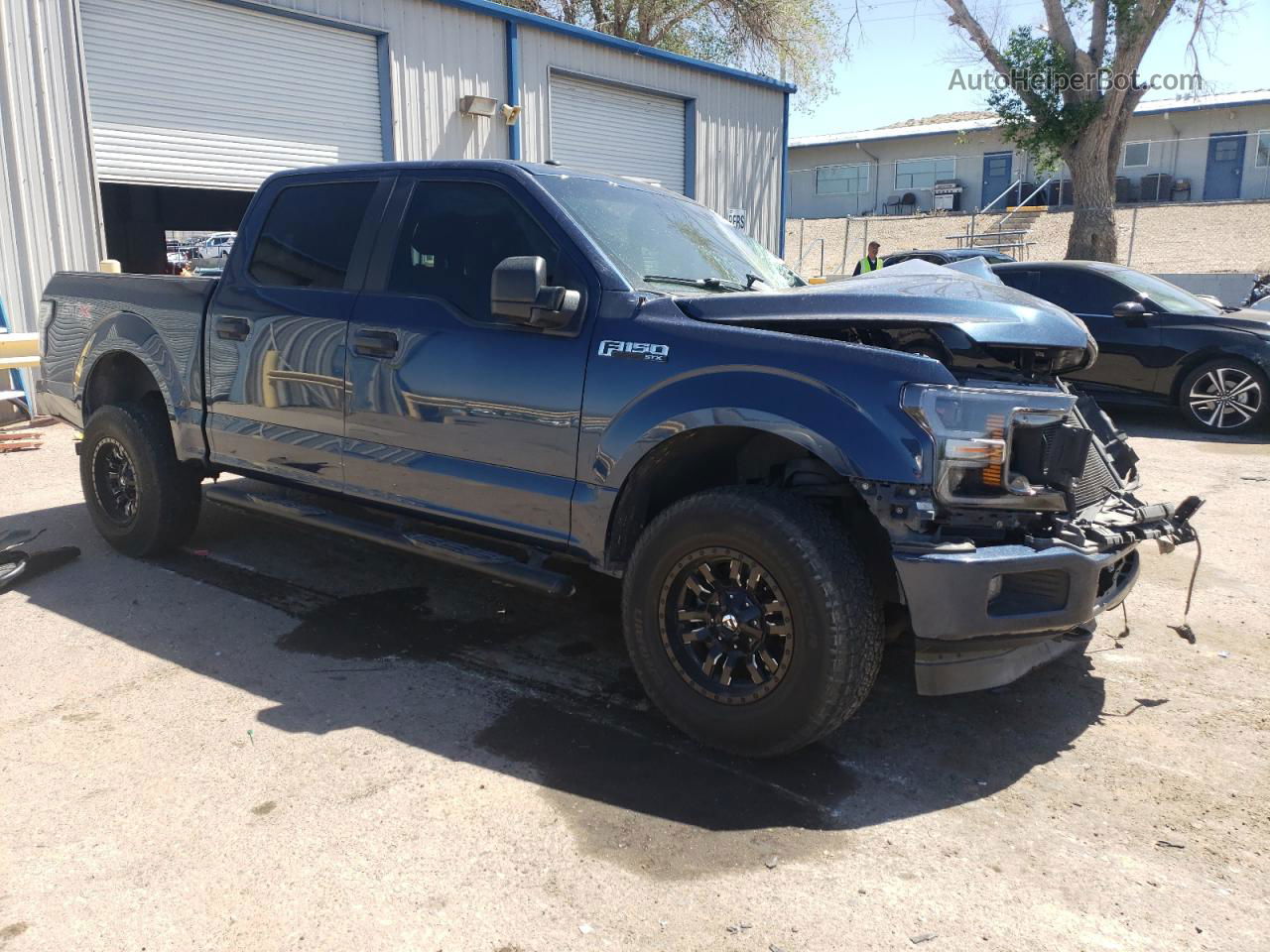 2018 Ford F150 Supercrew Blue vin: 1FTEW1EP6JFB81748