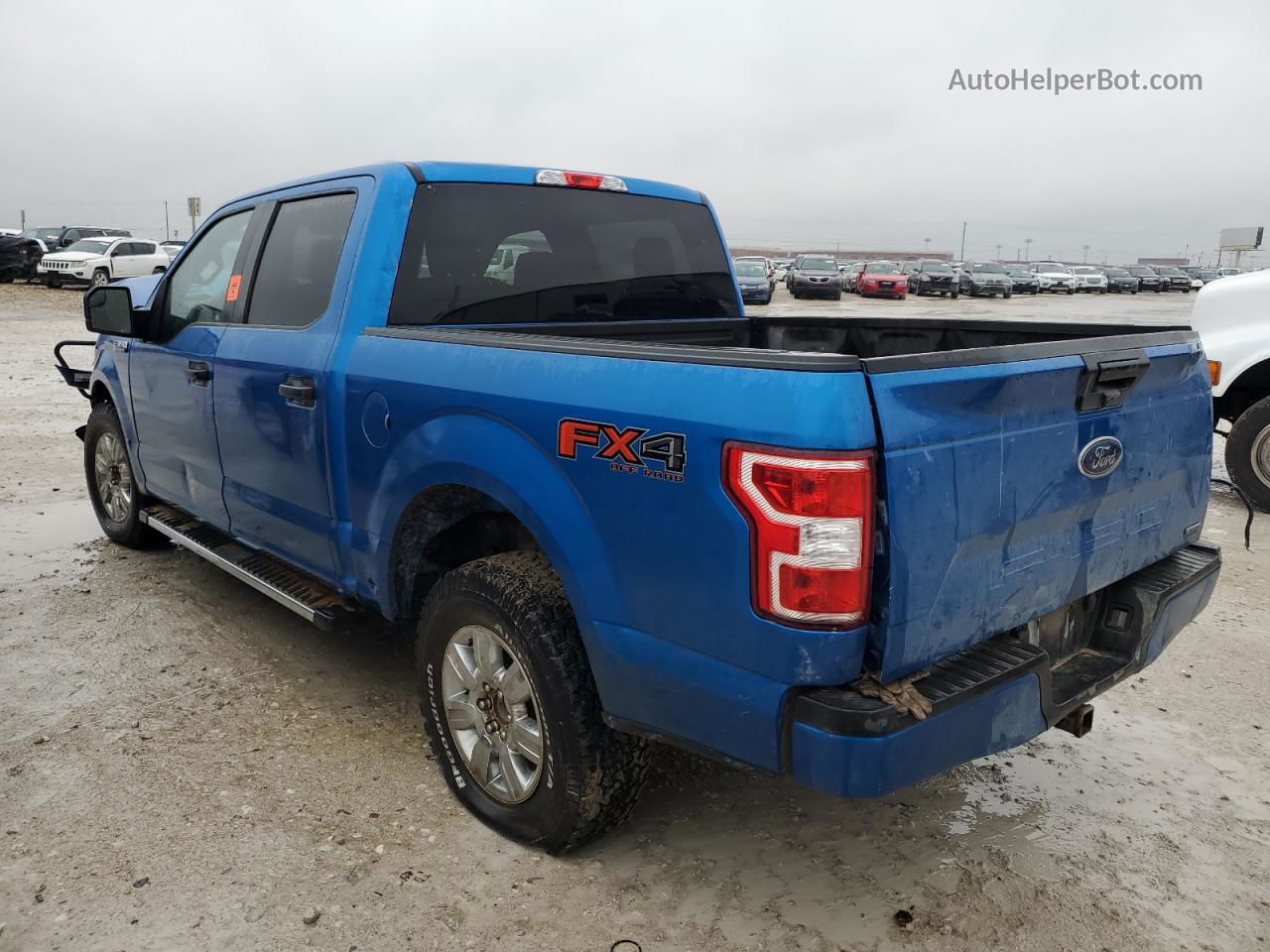 2019 Ford F150 Supercrew Blue vin: 1FTEW1EP6KKD96474