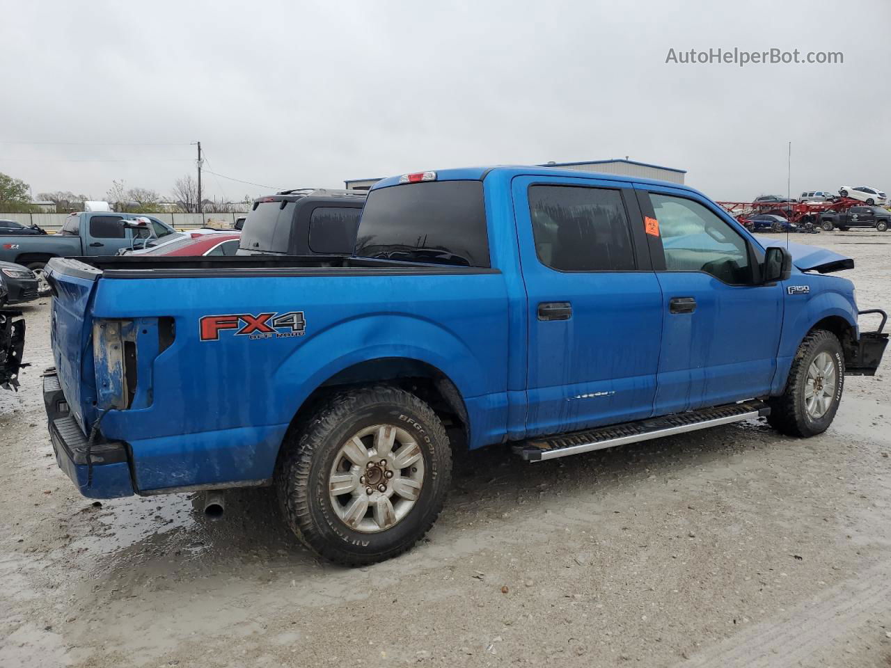 2019 Ford F150 Supercrew Blue vin: 1FTEW1EP6KKD96474