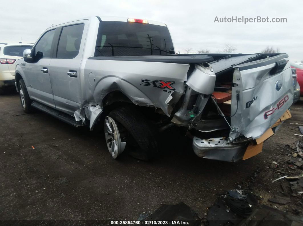 2017 Ford F-150 Xl/xlt/lariat Silver vin: 1FTEW1EP7HFB64922