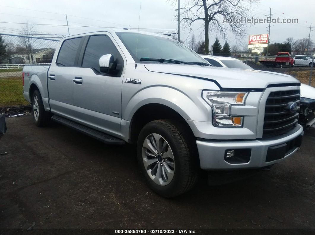 2017 Ford F-150 Xl/xlt/lariat Silver vin: 1FTEW1EP7HFB64922