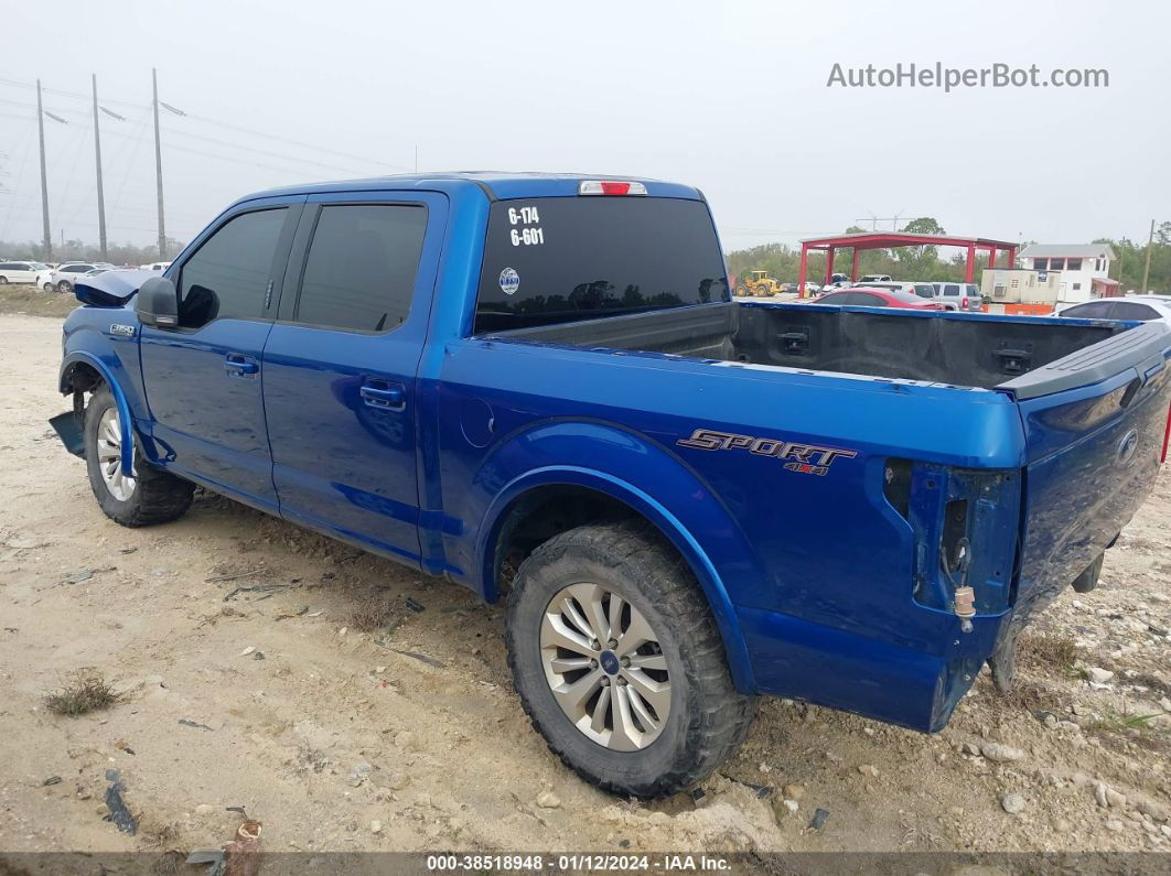 2017 Ford F-150 Xlt Blue vin: 1FTEW1EP7HFB68758