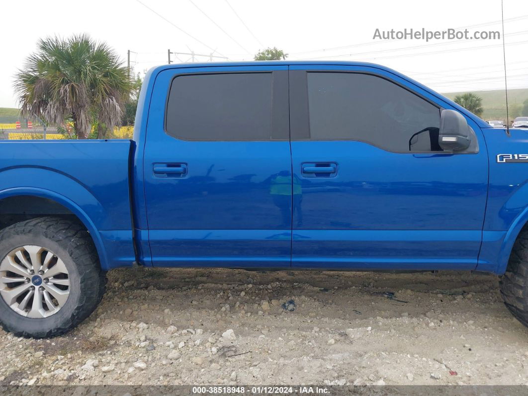 2017 Ford F-150 Xlt Blue vin: 1FTEW1EP7HFB68758