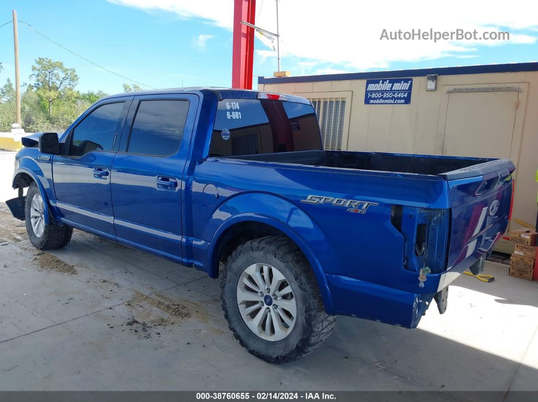 2017 Ford F-150 Xlt Blue vin: 1FTEW1EP7HFB68758