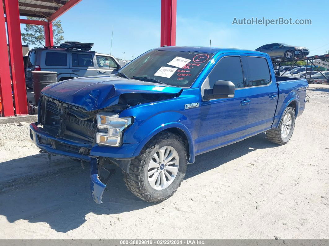 2017 Ford F-150 Xlt Blue vin: 1FTEW1EP7HFB68758