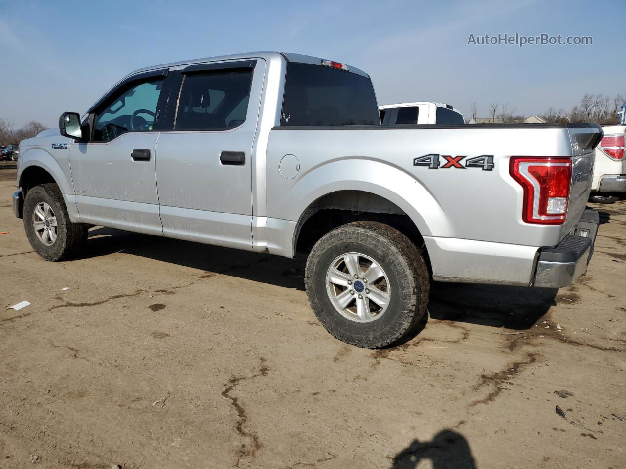 2017 Ford F150 Supercrew Silver vin: 1FTEW1EP7HFC05727