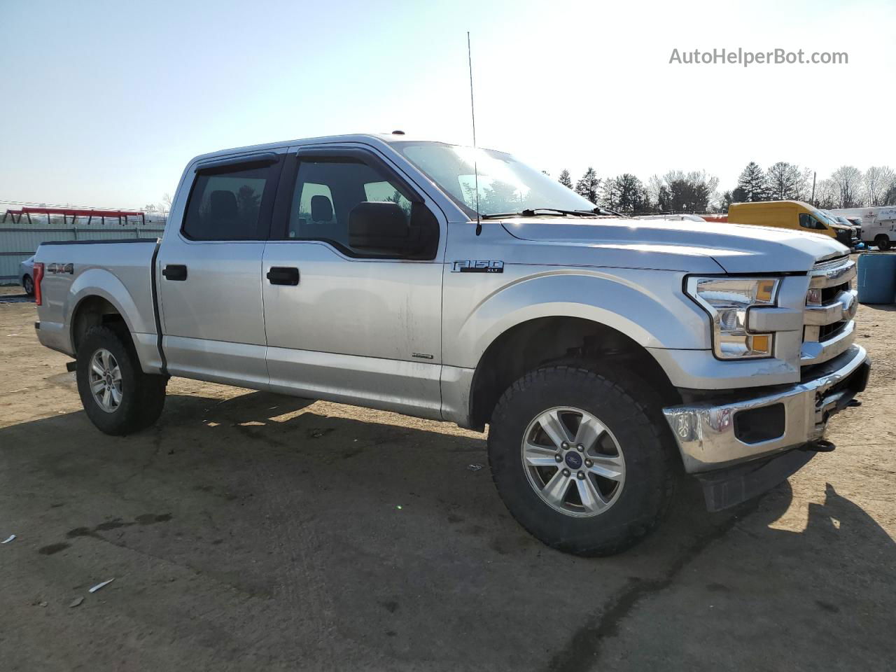 2017 Ford F150 Supercrew Silver vin: 1FTEW1EP7HFC05727