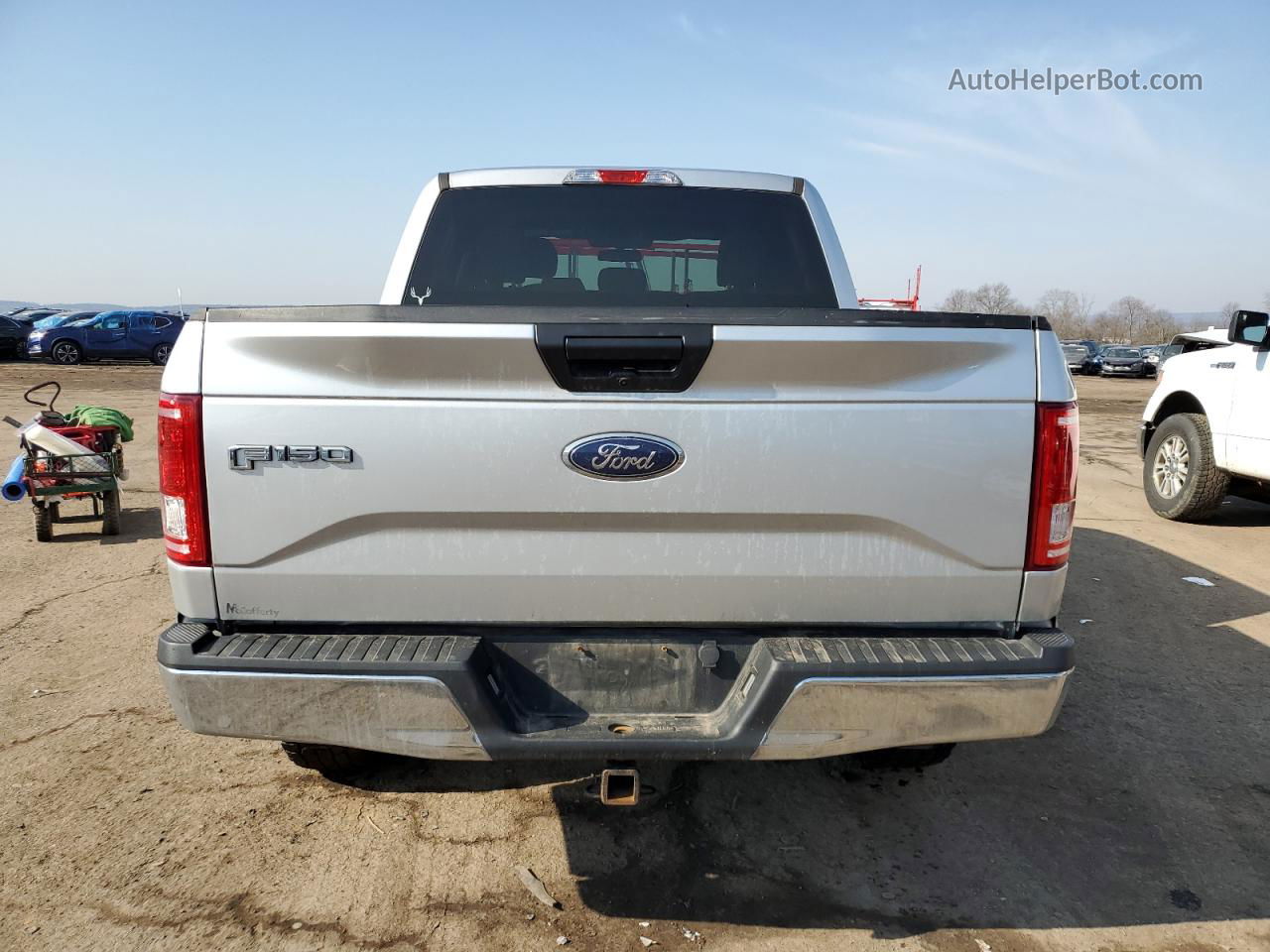 2017 Ford F150 Supercrew Silver vin: 1FTEW1EP7HFC05727