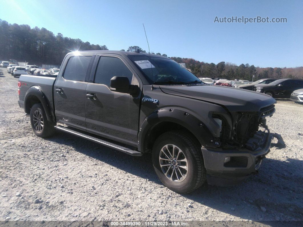 2018 Ford F-150 Xlt Gray vin: 1FTEW1EP7JFB27309