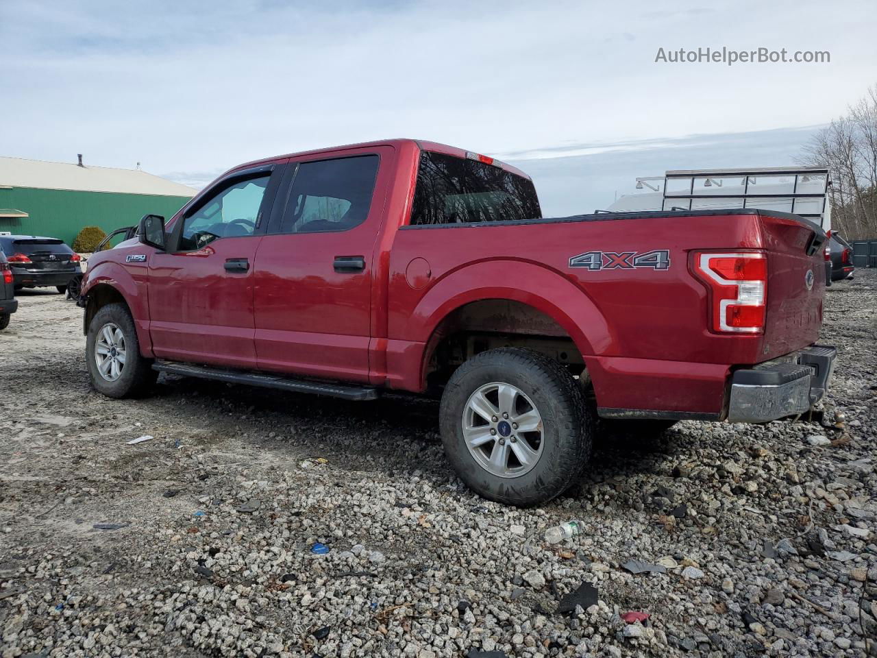 2018 Ford F150 Supercrew Red vin: 1FTEW1EP7JFC75329