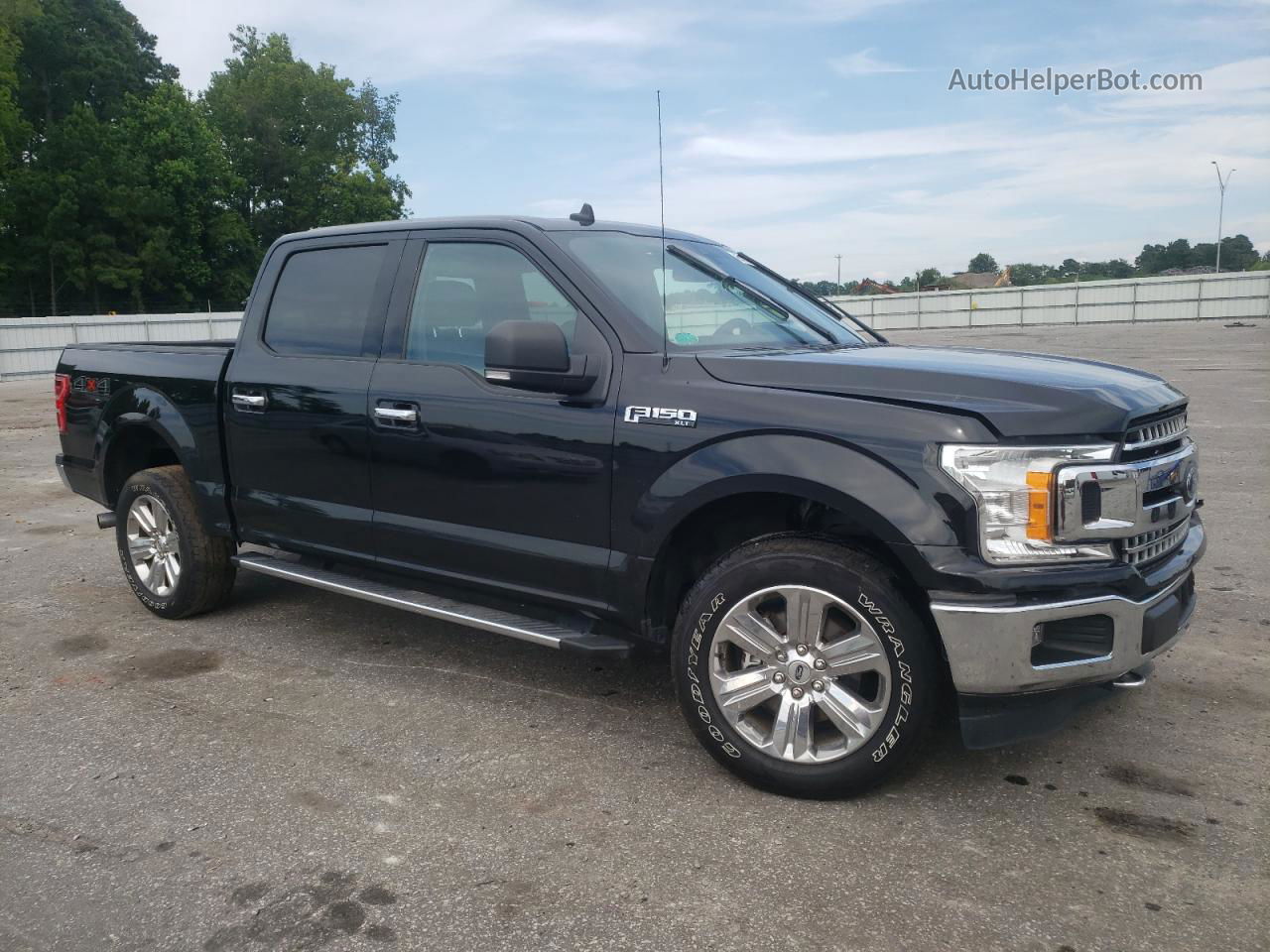 2019 Ford F150 Supercrew Черный vin: 1FTEW1EP7KFA58591