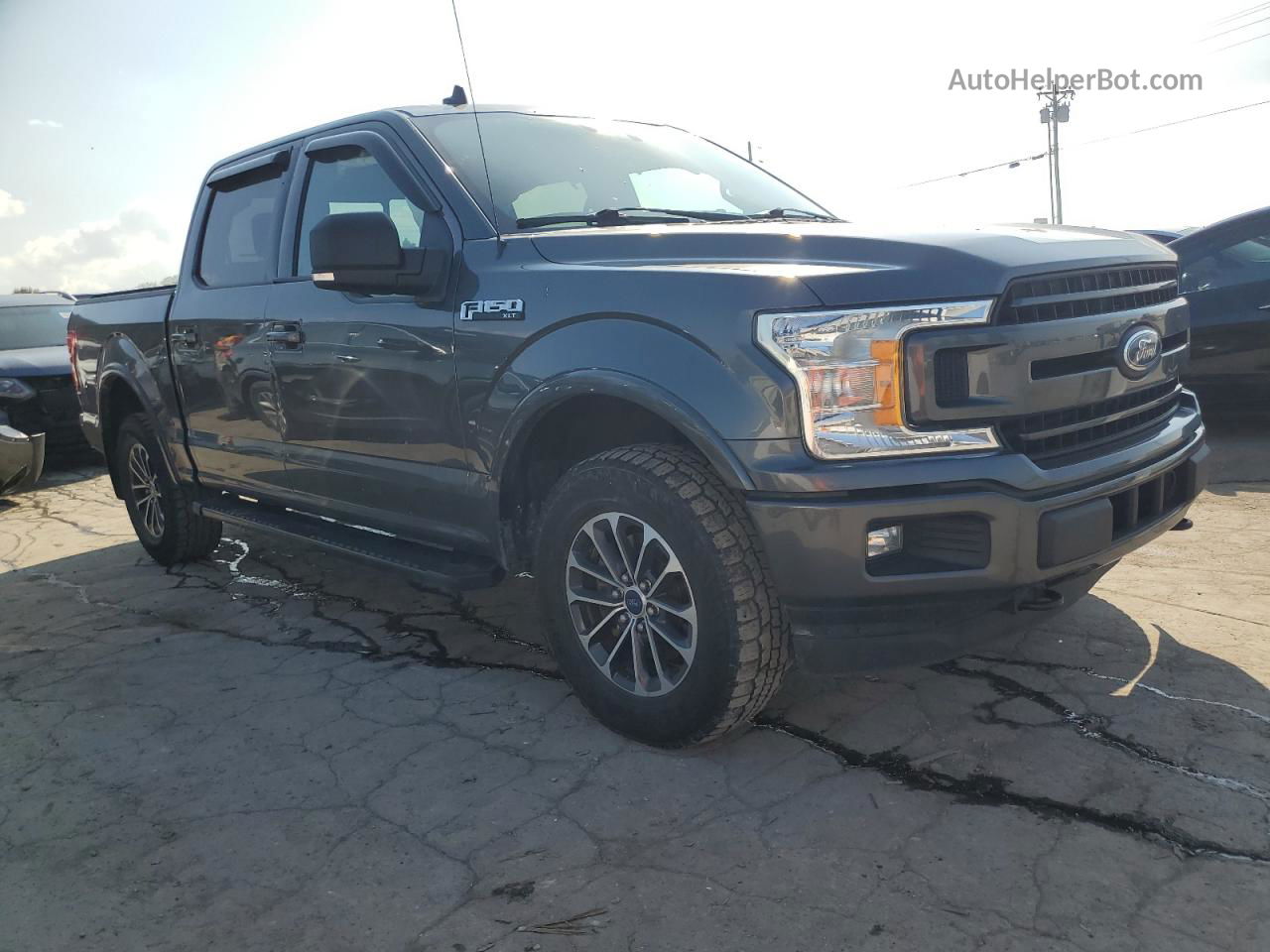 2019 Ford F150 Supercrew Gray vin: 1FTEW1EP7KFB72283