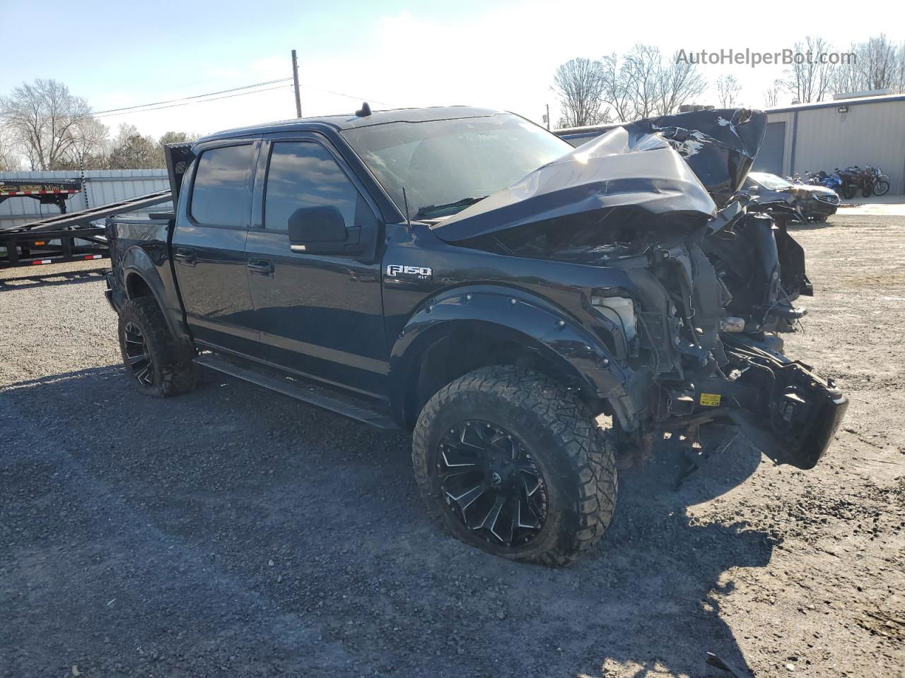 2019 Ford F150 Supercrew Black vin: 1FTEW1EP7KFC01328