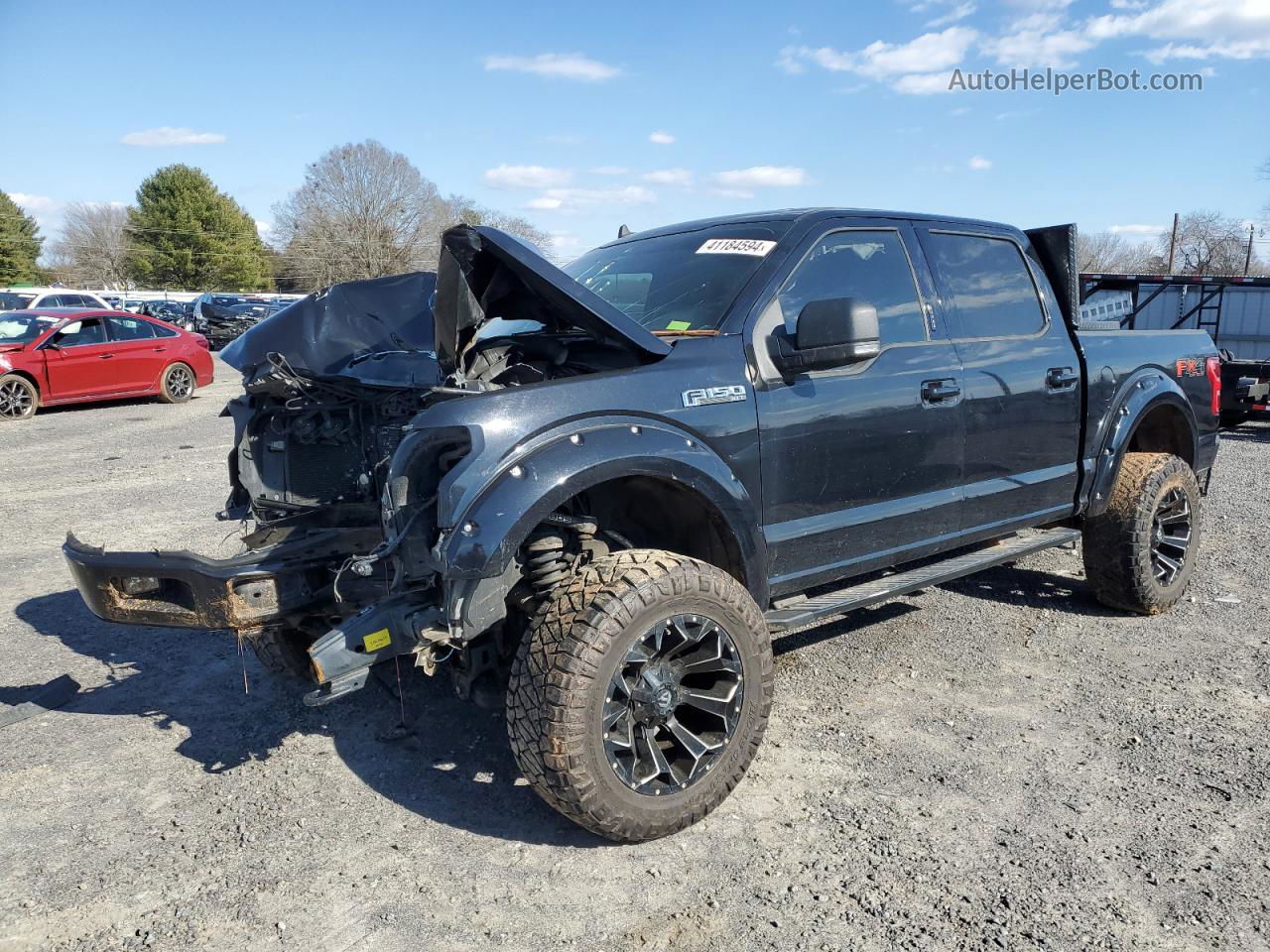 2019 Ford F150 Supercrew Black vin: 1FTEW1EP7KFC01328