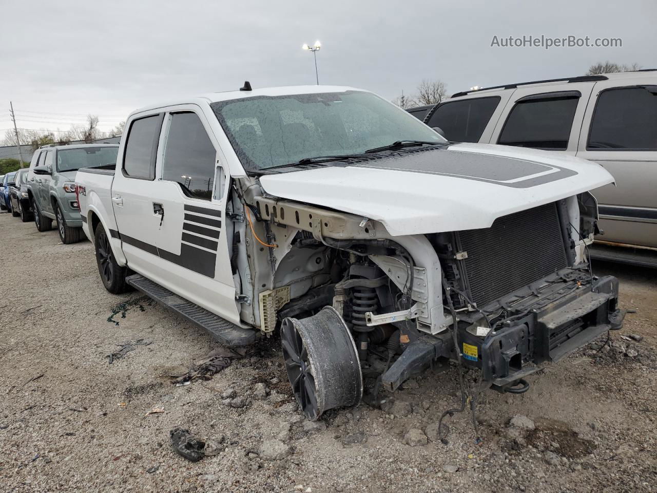 2019 Ford F150 Supercrew White vin: 1FTEW1EP7KFC59701