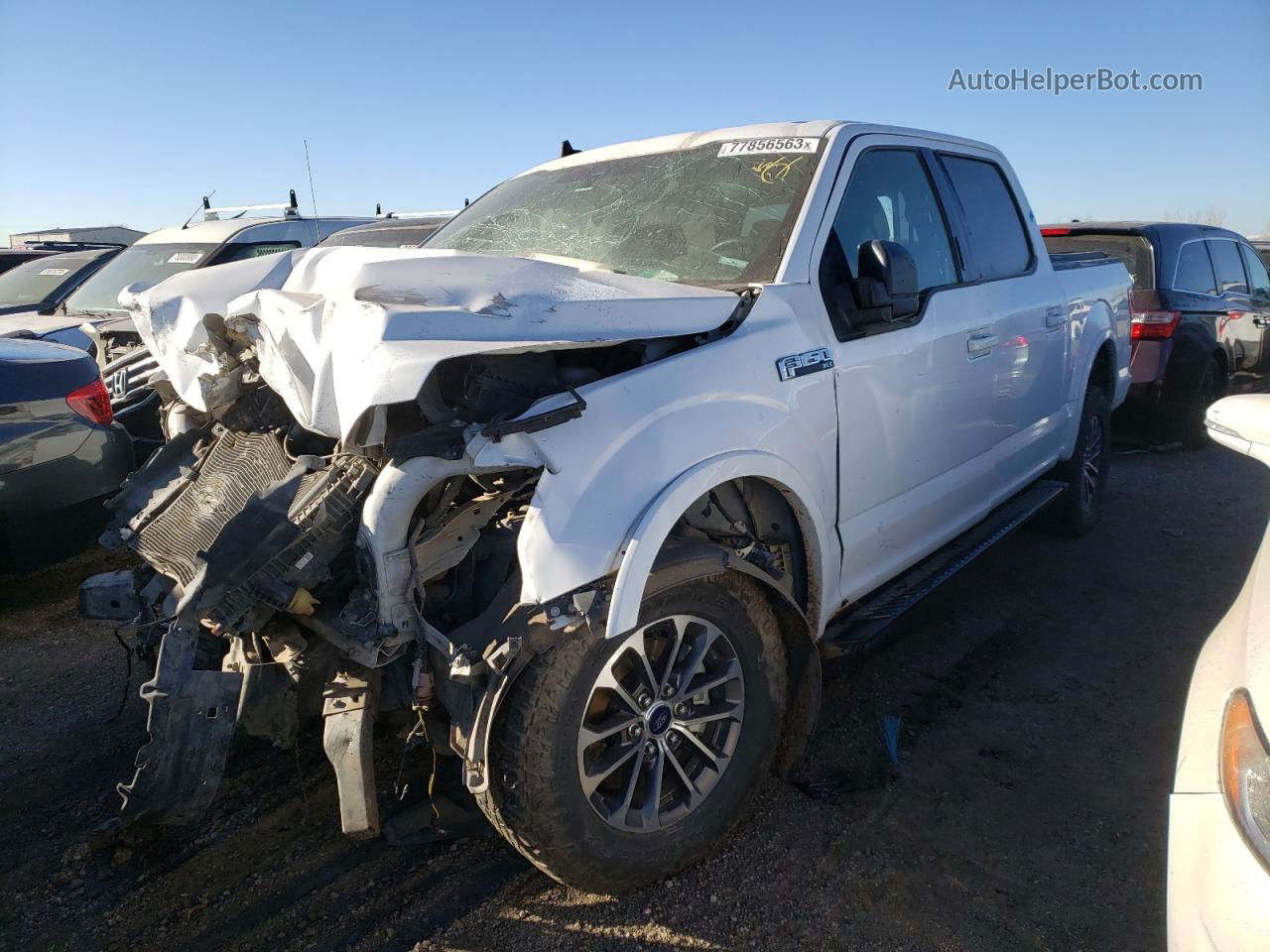 2019 Ford F150 Supercrew White vin: 1FTEW1EP7KKD26949