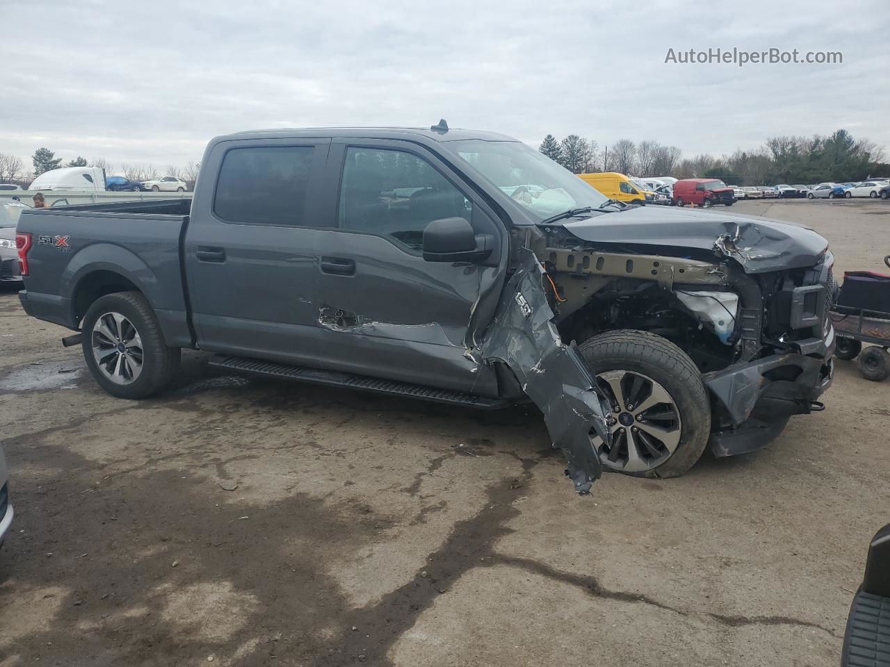 2020 Ford F150 Supercrew Gray vin: 1FTEW1EP7LFC77519