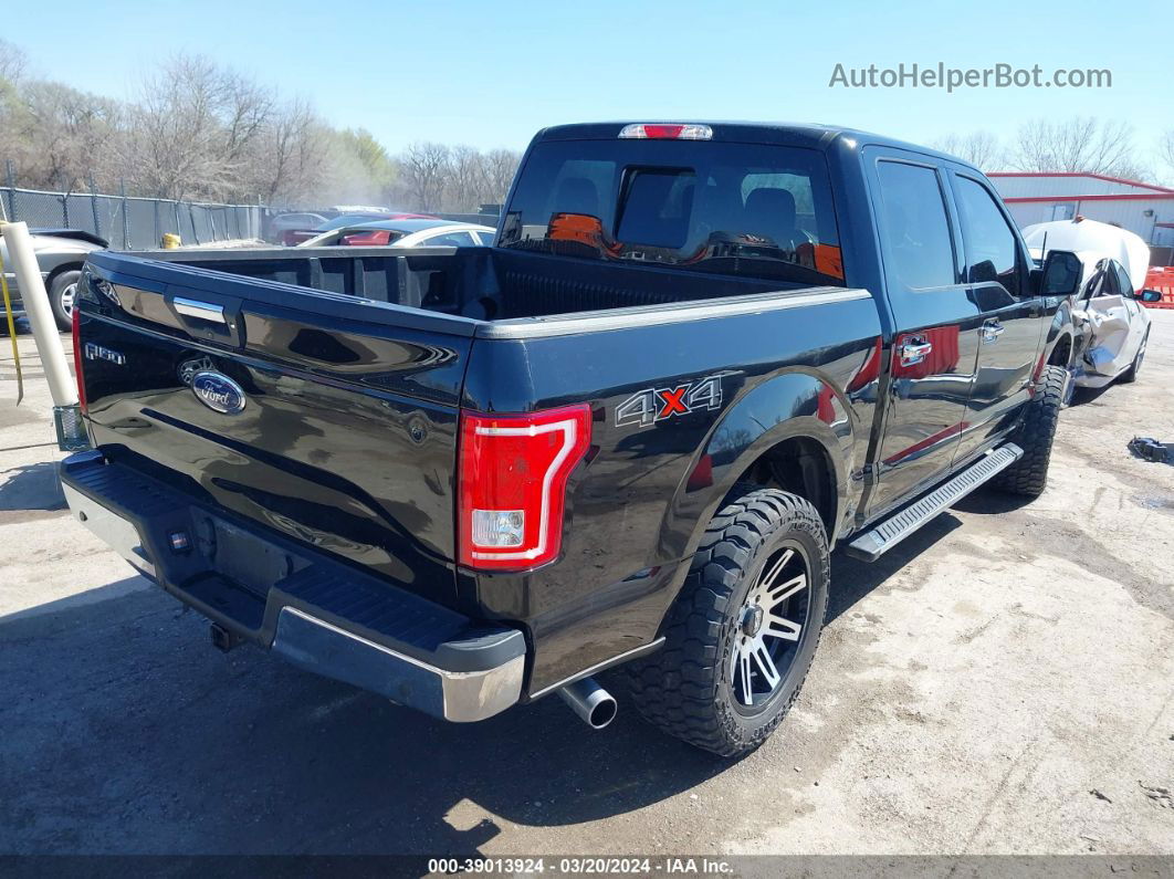 2017 Ford F-150 Xlt Black vin: 1FTEW1EP8HFB40595