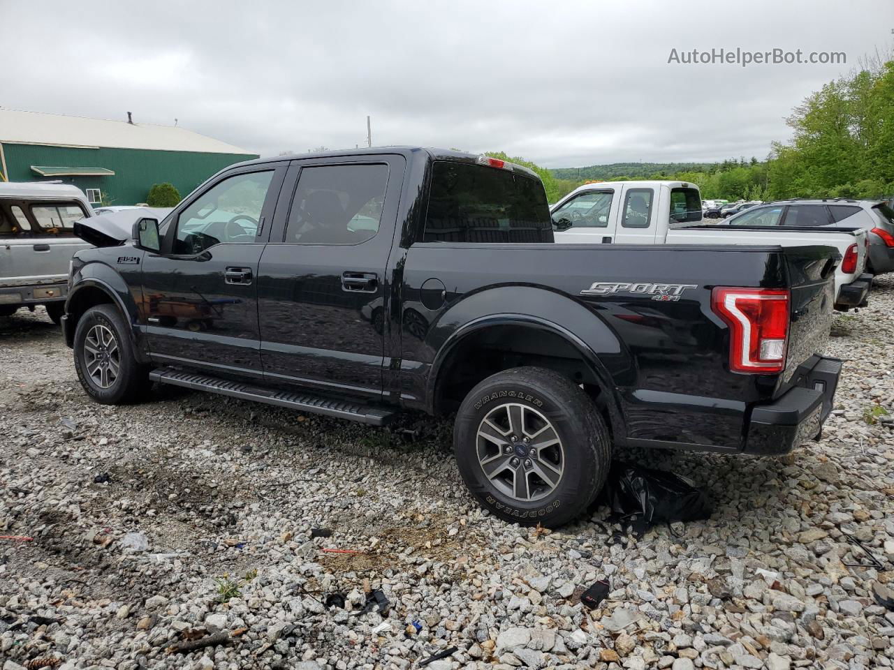 2017 Ford F150 Supercrew Black vin: 1FTEW1EP8HFB58174