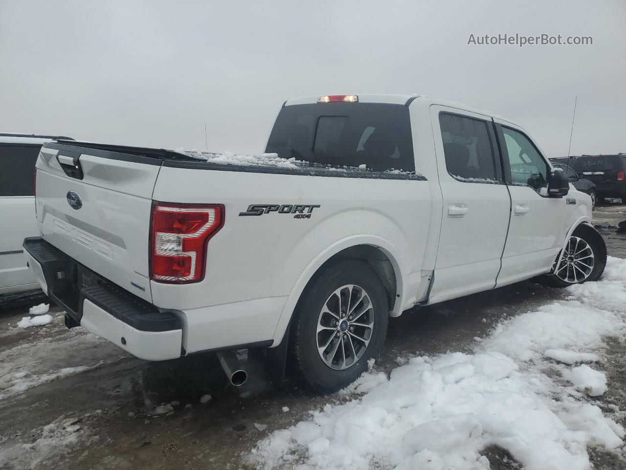 2018 Ford F150 Supercrew White vin: 1FTEW1EP8JFD38163