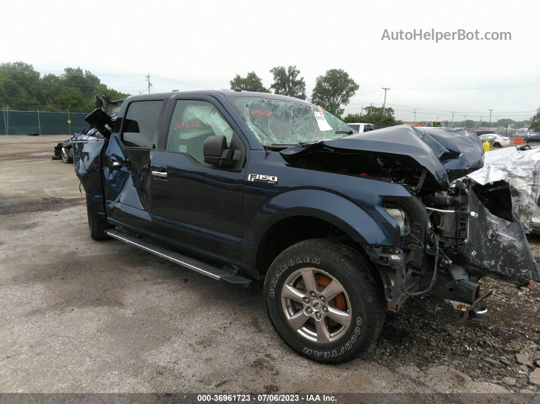 2018 Ford F-150 Xl/xlt/lariat Blue vin: 1FTEW1EP8JFE76513