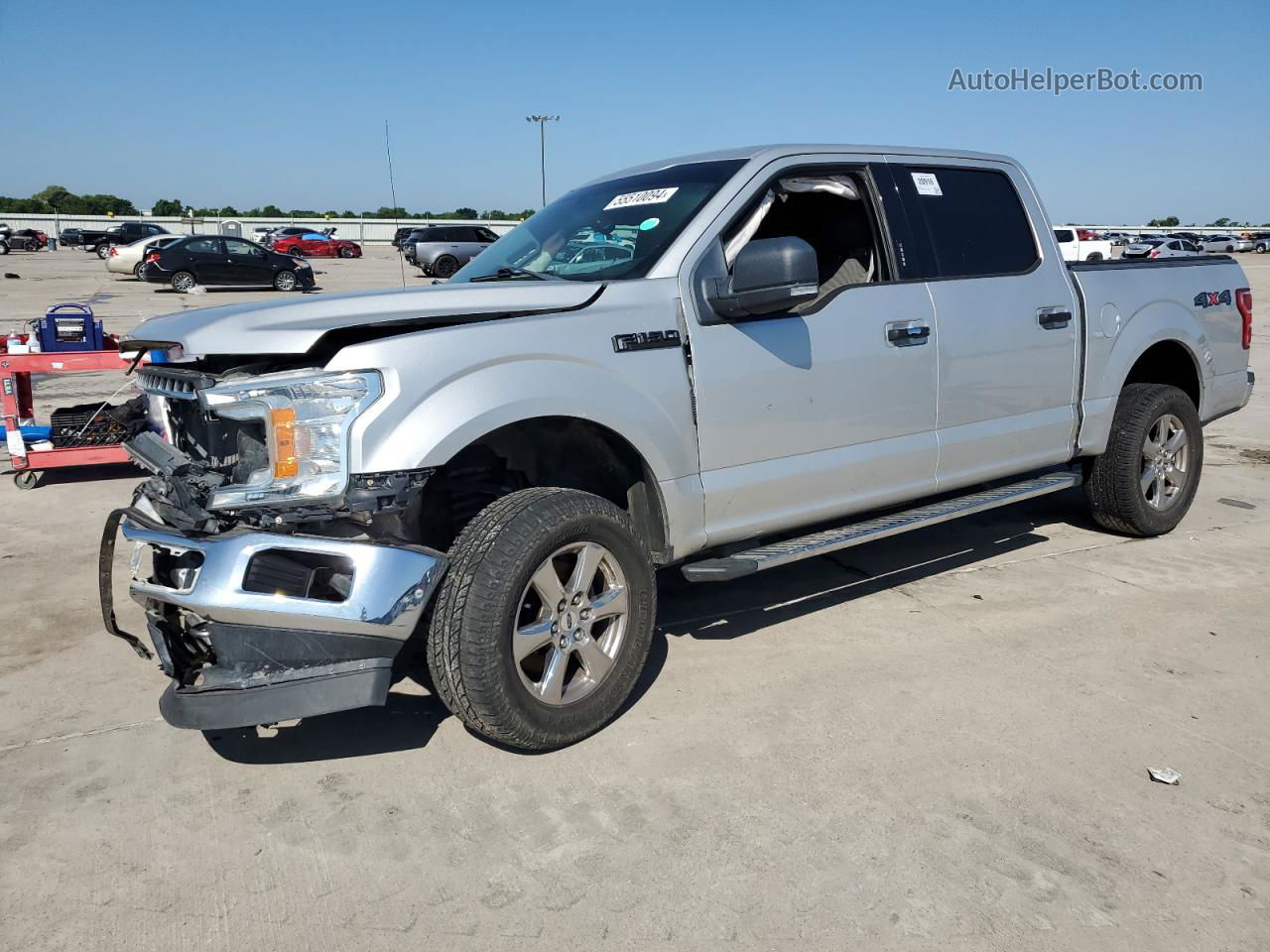 2018 Ford F150 Supercrew Silver vin: 1FTEW1EP8JKD59196