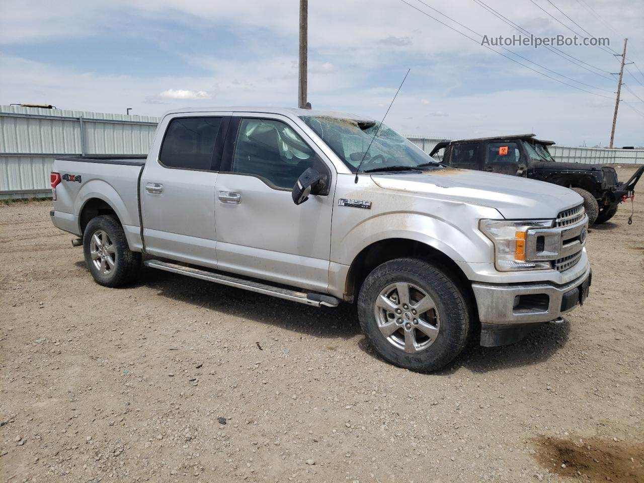 2019 Ford F150 Supercrew Silver vin: 1FTEW1EP8KFA17080