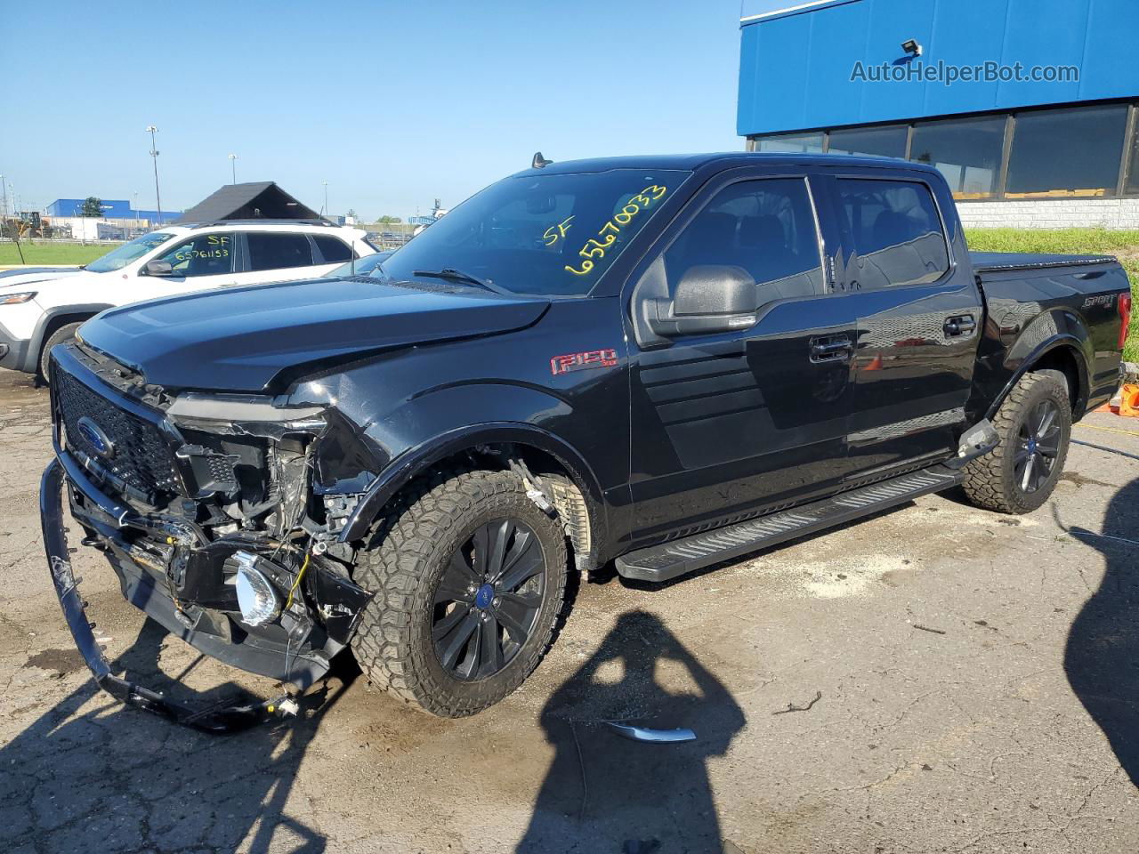 2019 Ford F150 Supercrew Black vin: 1FTEW1EP8KFC30840