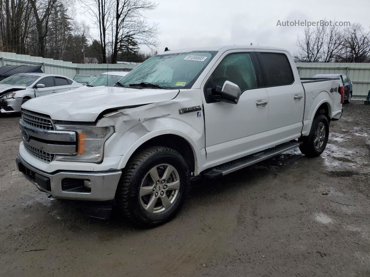 2020 Ford F150 Supercrew Белый vin: 1FTEW1EP8LKF30659