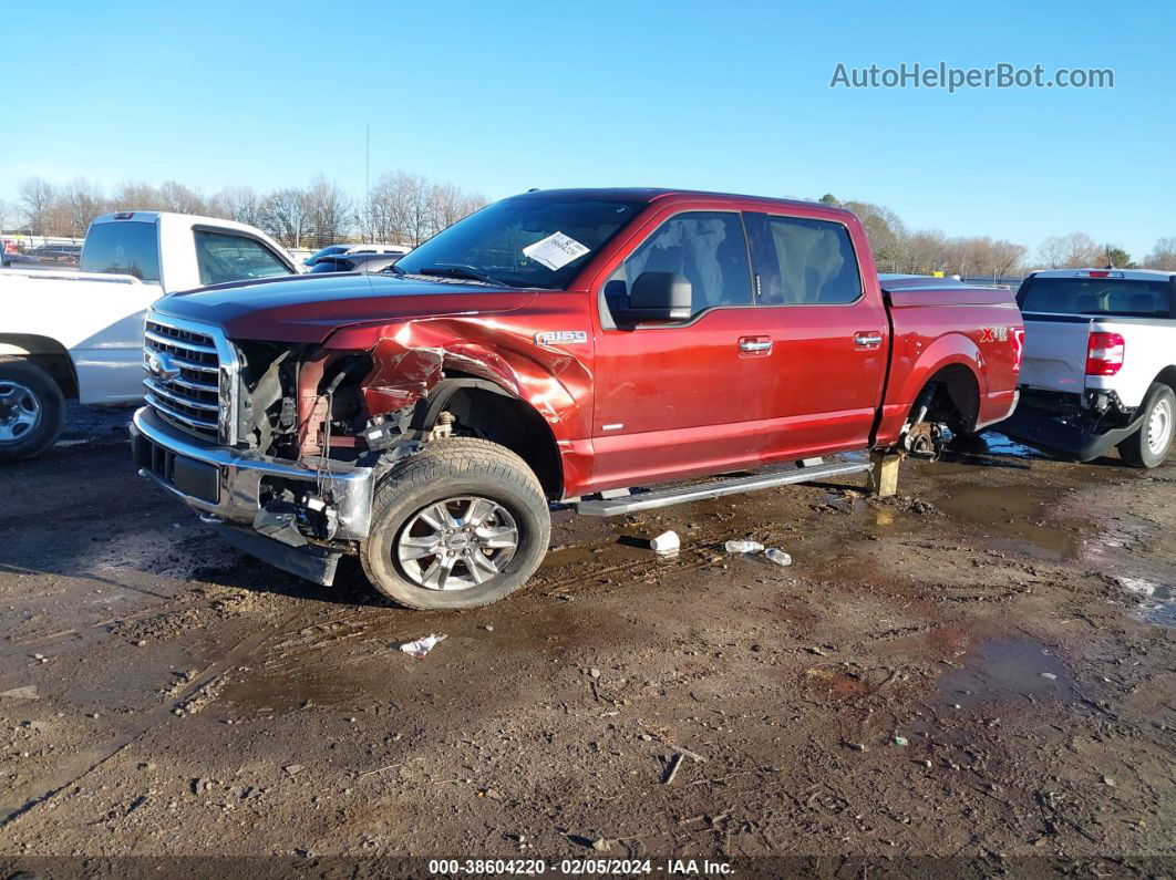 2017 Ford F-150 Xlt Maroon vin: 1FTEW1EP9HFA03858