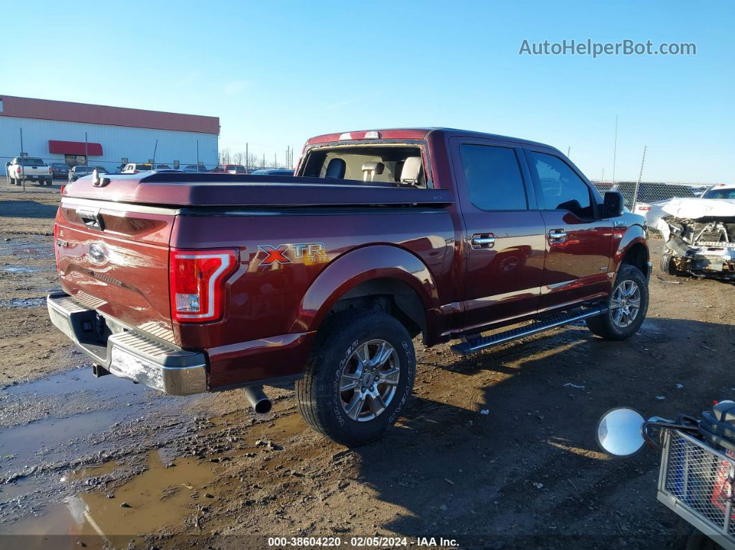 2017 Ford F-150 Xlt Maroon vin: 1FTEW1EP9HFA03858