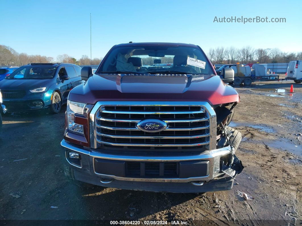 2017 Ford F-150 Xlt Maroon vin: 1FTEW1EP9HFA03858