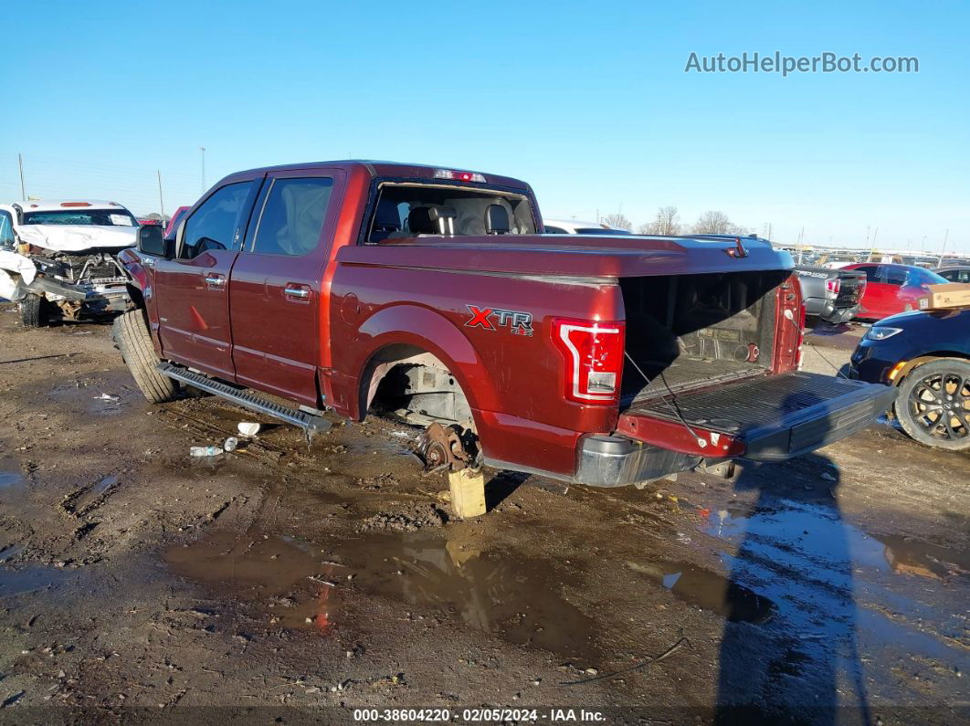 2017 Ford F-150 Xlt Maroon vin: 1FTEW1EP9HFA03858