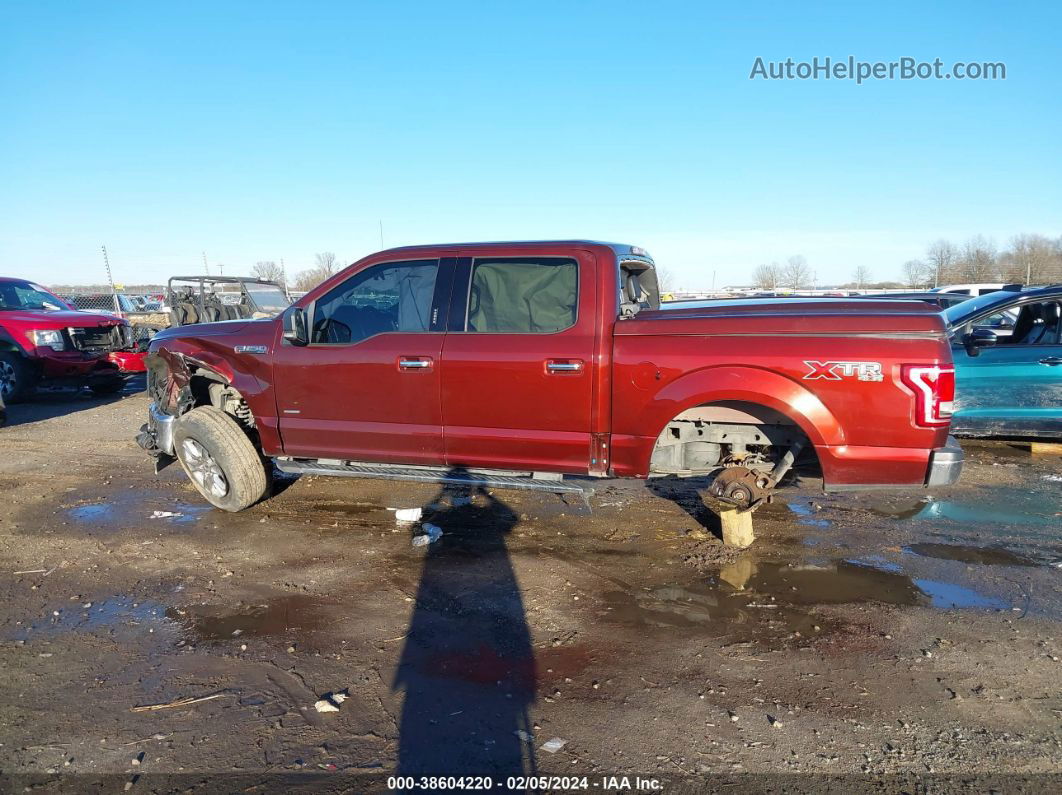 2017 Ford F-150 Xlt Maroon vin: 1FTEW1EP9HFA03858