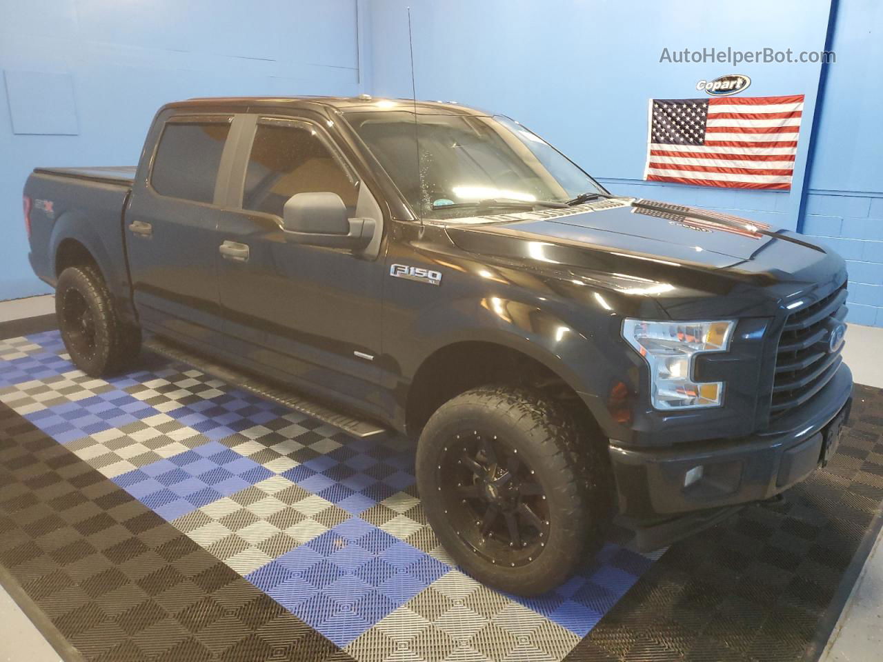 2017 Ford F150 Supercrew Black vin: 1FTEW1EP9HFA19851