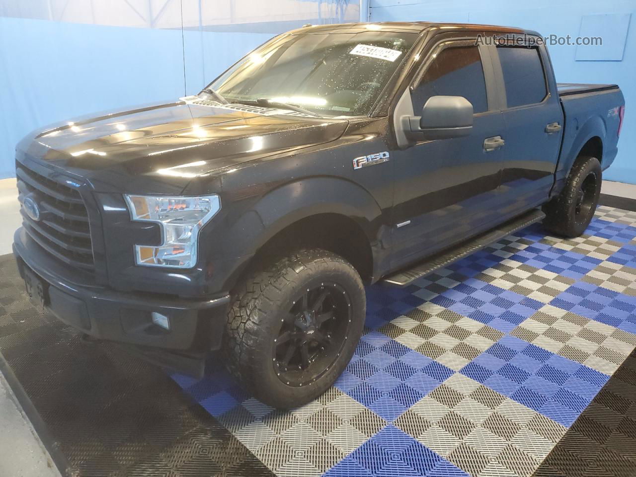 2017 Ford F150 Supercrew Black vin: 1FTEW1EP9HFA19851