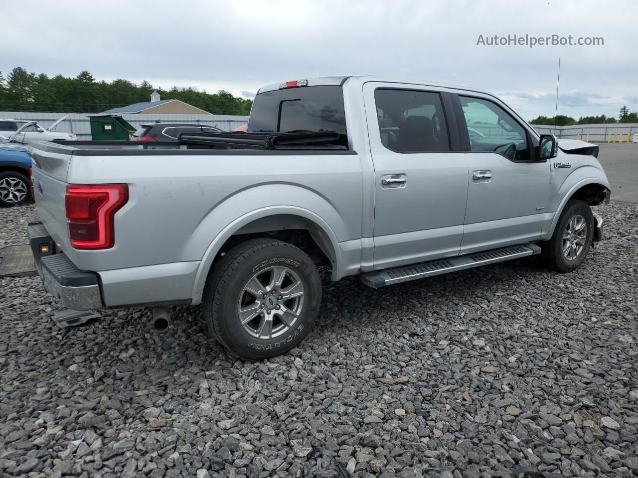 2017 Ford F150 Supercrew Серебряный vin: 1FTEW1EP9HFB72052