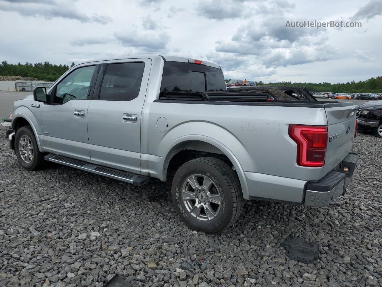 2017 Ford F150 Supercrew Silver vin: 1FTEW1EP9HFB72052