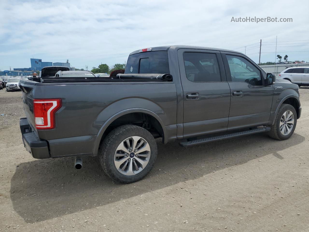 2017 Ford F150 Supercrew Gray vin: 1FTEW1EP9HKD88264