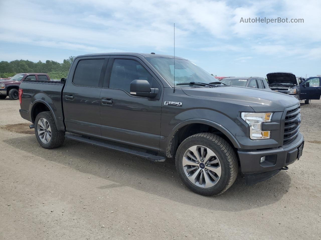 2017 Ford F150 Supercrew Gray vin: 1FTEW1EP9HKD88264