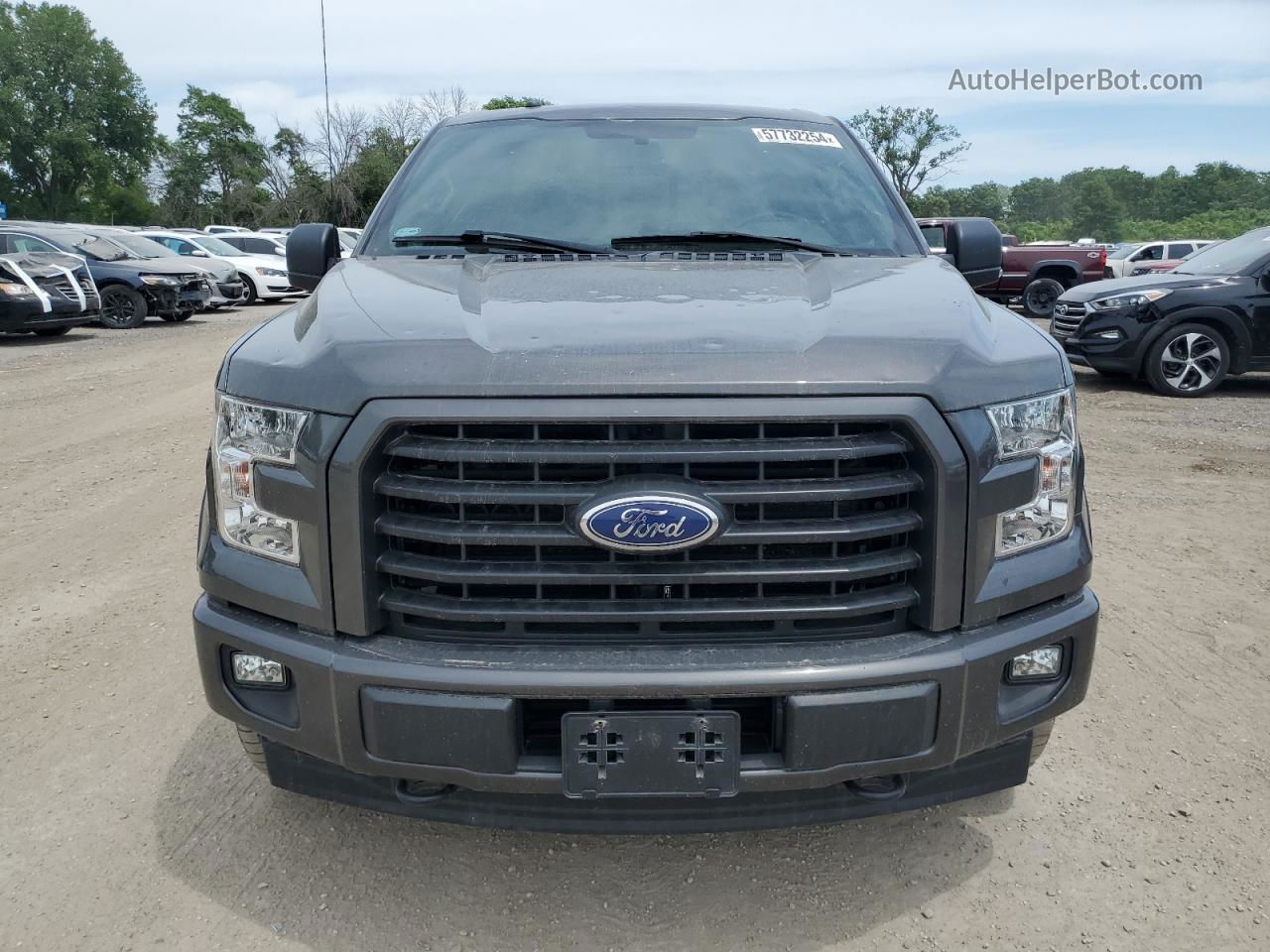 2017 Ford F150 Supercrew Серый vin: 1FTEW1EP9HKD88264